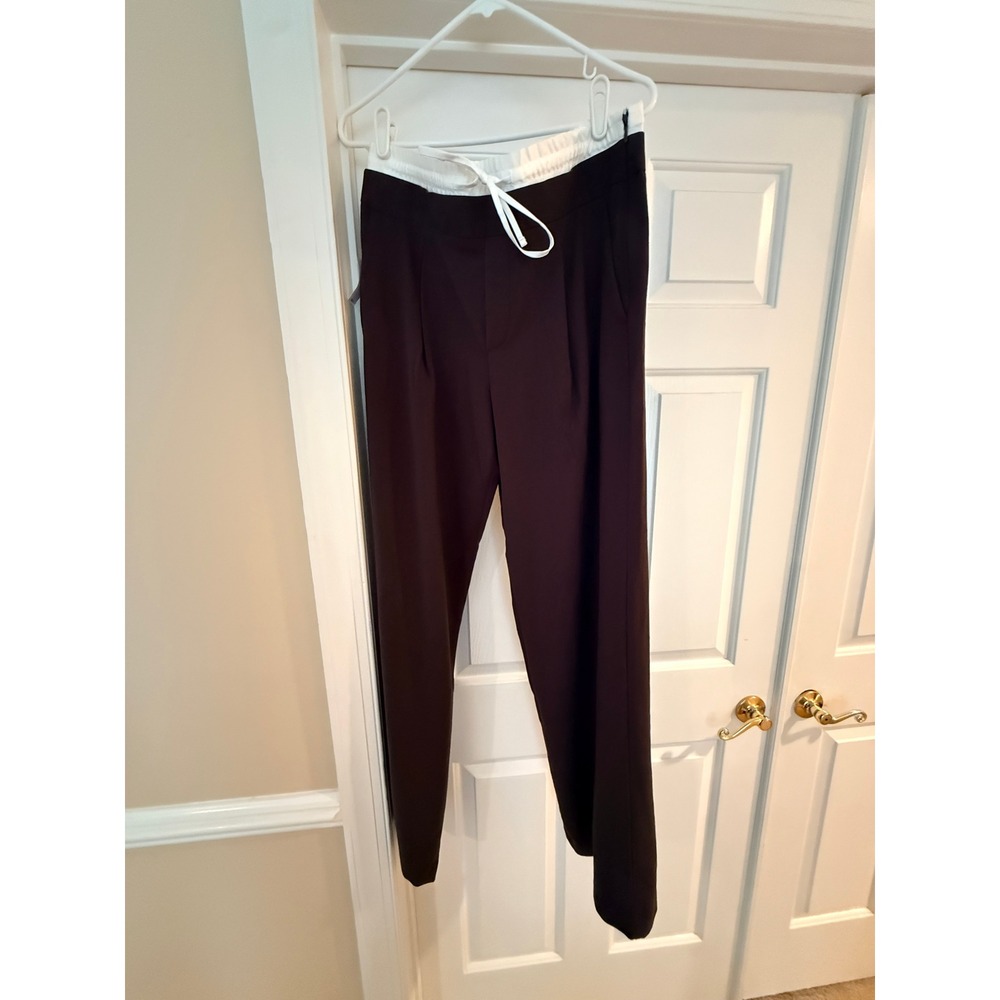 NWT Brown/White OLD NAVY Drawstring Pants Size M Tall - Picture 2 of 5